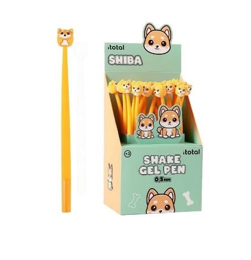 Stylo à bille flexible Itotal Shiba Jaune