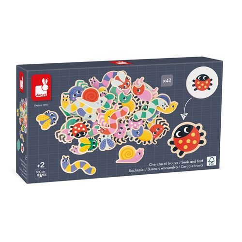 Jeu éducatif Janod Pédagogie Cherche et trouve le jardin