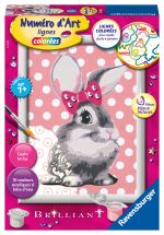 Jeu créatif Ravensburger Numéro d'Art Petit Lapin en peluche