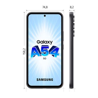 Smartphone Samsung Galaxy A54 6,4" 5G Nano SIM 128 Go Noir