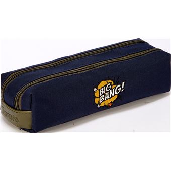 Trousse double Tann's Patch Maé Bleu foncé et kaki