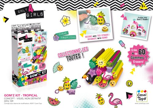 Kit créatif Gom’z Tropical Only For Girls