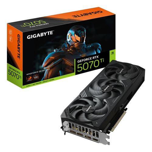 Carte Graphique Gigabyte Nvidia GeForce RTX 5070 Ti WINDFORCE OC SFF 16G