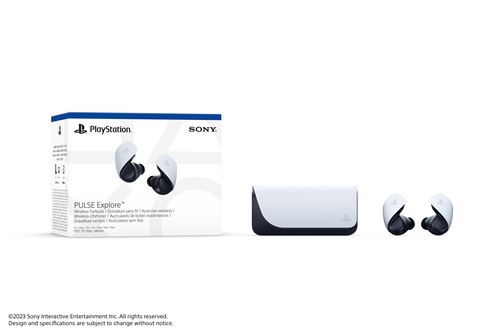 Ecouteurs sans fil Sony Pulse Explore Blanc pour PS5 PC Mac et Appareils mobiles + Sac