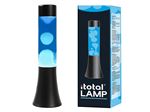 Lampe à poser Itotal Lave Base Noire Liquide Bleu et Blanc 25 W 30 cm