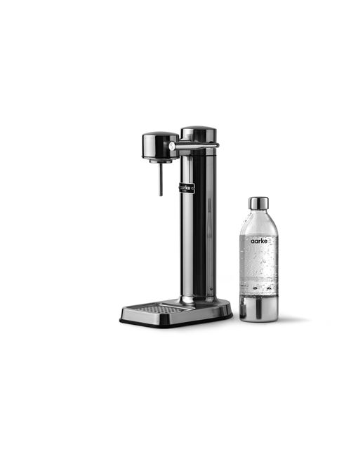 Machine À Eau Pétillante Aarke Carbonator 3 Argent Avec Une Bouteille Pet Incluse