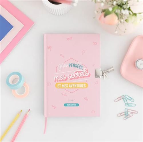 Journal intime avec cadenas Mr. Wonderful Mes pensées