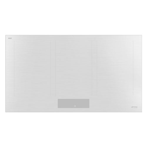 Plaque Induction Smeg Sim3964Mwh Blanche Gris Polaire 90 Cm