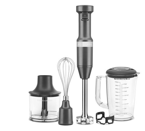 Kitchenaid Gris Mixeur Plongeant Avec Fil 5Khbv83edg 180 W