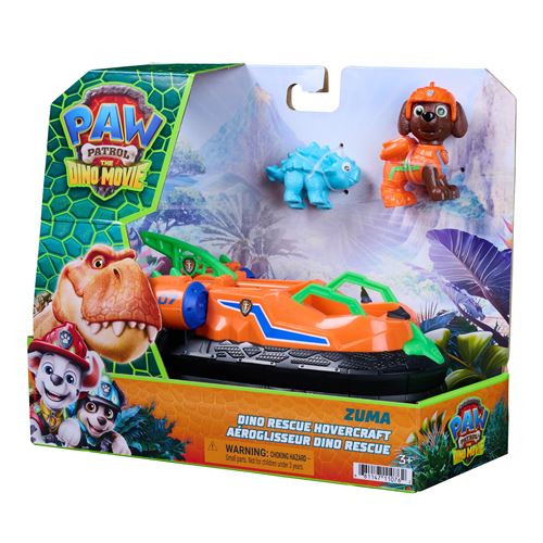 Paw Patrol Multicolore Pack Figurines Et Véhicule Pat’patrouille Zuma Le Film Mission Dino