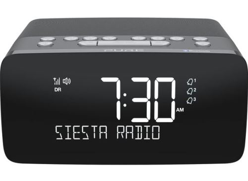 Pure Siesta Charge - Klokradio - 4 Watt - geen werkend systeem - grafiet