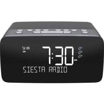 Réveil - Dab Plus et Radio FM - Double Alarme avec Snooze – Sur Secteur et  Batterie - Noir (HCG011DAB) | Caliber