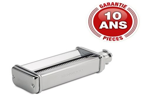 Filière à Trenettes adaptable sur robots kMix, Chef & Chef XL. Appareil de qualité professionnelle, en acier inoxydable, fabriqué en Italie. Pièces garanties 10 ans et livret de recettes téléchargeable.