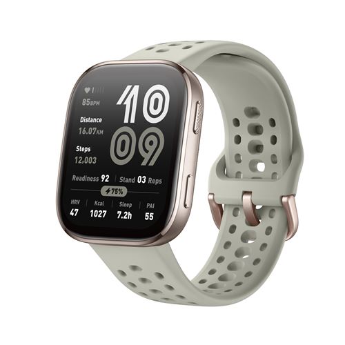 Montre connectée Amazfit Bip 6 Bluetooth Gris avec bracelet en silicone Gris