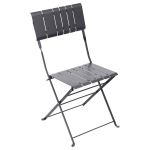 Chaise de jardin Hespéride Pliable Nasca Graphite