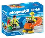 Playmobil City Life 70203 Agents d'entretien de la voirie