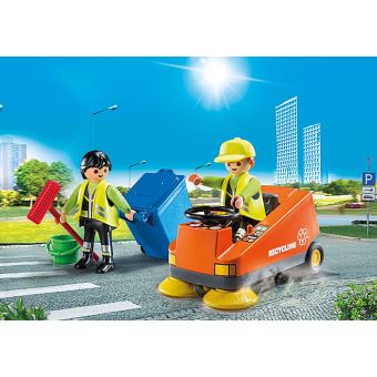 Playmobil City Life 70203 Agents d'entretien de la voirie