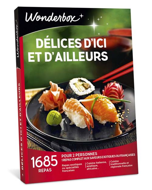 Coffret cadeau Wonderbox Délices d ici et d ailleurs