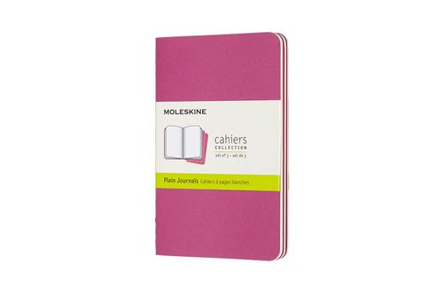 Cahier blanc poche kinetic rose set de 3