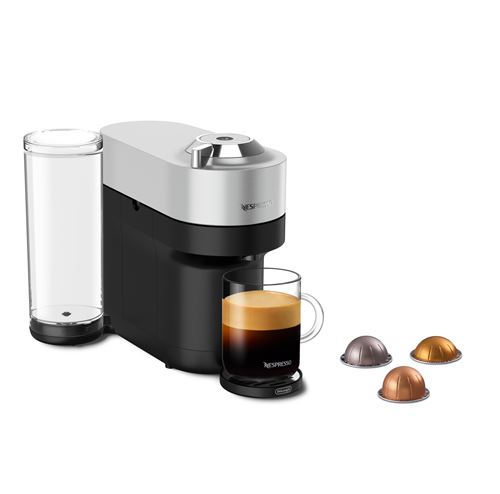 Cafetière à dosette De’Longhi Vertuo Pop+ Deluxe 1260 W Argent et Noir