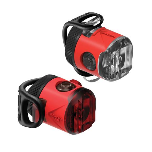 Pack de 2 éclairages vélo Lezyne LED Femto USB Drive Rouge
