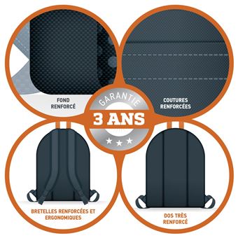 Sac à dos Hamelin L'étudiant Casual 22,19L Noir