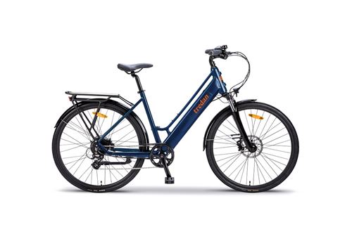Vélo électrique trekking Tredan Maëlle 250 W Taille S/M Bleu