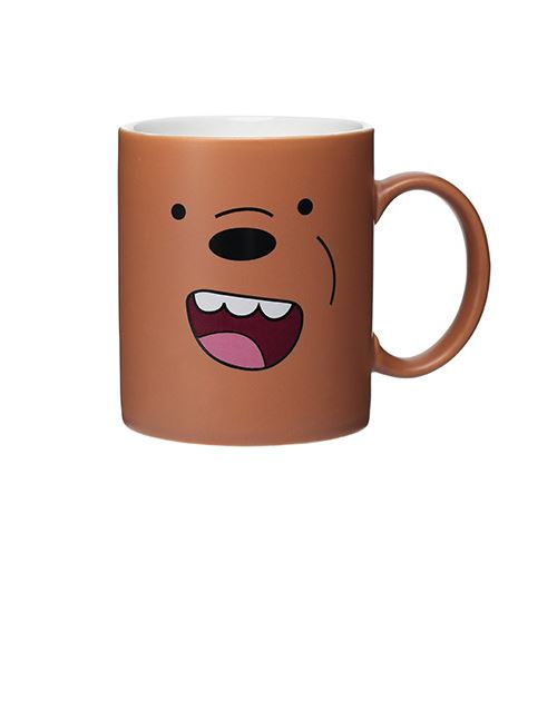Mug Miniso Grizzly We Bare Bears Marron