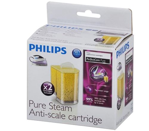 Cartouche Anti-calcaire AEG Pour Centrale Vapeur - Lot De 2 - D=40 H=88 - 161286