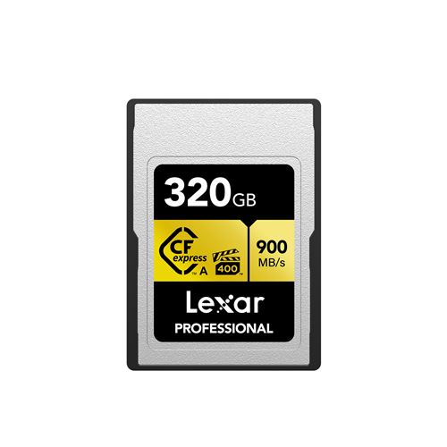 Carte mémoire CF express Lexar type A 320 Go Or