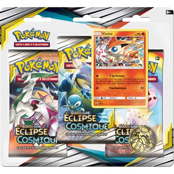 POKEMON Soleil et Lune 12 - Pack 3 boosters SL12 - 30 cartes - Modele aléatoire