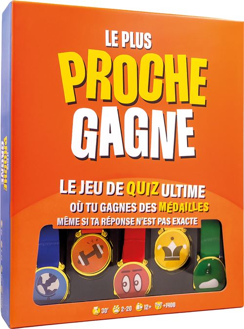 Jeu D'ambiance Asmodee Le Plus Proche Gagne – 1400 Questions Dans 9 Catégories
