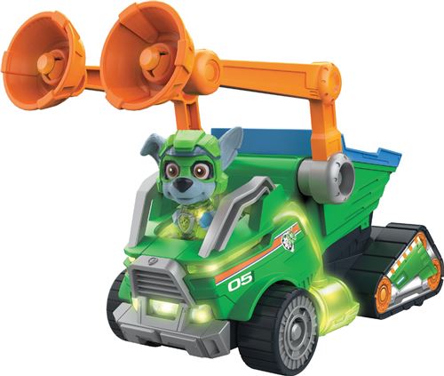 Paw Patrol Multicolore Véhicule Avec Figurine Rocky Pat' Patrouille The Mighty Movie
