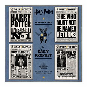 Set de 2 magnets MinaLima Harry Potter Lettre d'admission