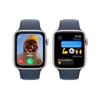 Apple Watch SE GPS + Cellular, boîtier en Aluminium Minuit de 44 mm avec bracelet sport Minuit M/L