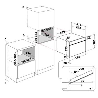 Micro- ondes + Gril Whirlpool amw770ix
