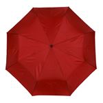 Parapluie Isotoner 3 sections acier ouverture et fermeture automatiques Cerise