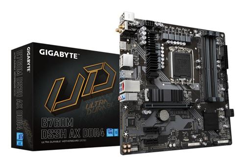 Carte mère Gigabyte B760M DS3H AX DDR4 micro ATX Socket LGA1700 Chipset Intel B760