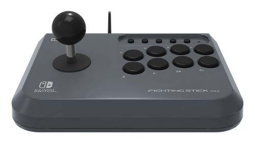 Fighting Stick Mini Hori Gris pour Nintendo Switch Joystick à la