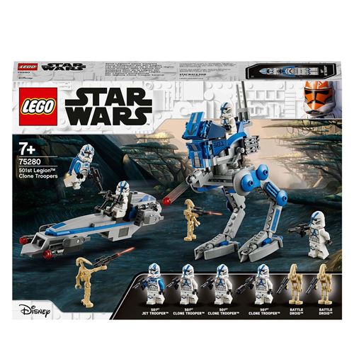 LEGO® Star Wars™ 75280 Les Clone troopers de la 501ème légion État correct - LEGO Star Wars reconditionné disponible sur Fnac