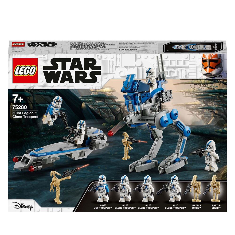LEGO Star Wars 75372 Pack de Combat des Clone Troopers et Droïdes de  Combat, Jouet avec Speeder Bike et Figurine pas cher 