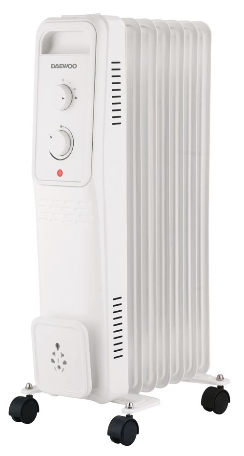 Radiateur Bain D'Huile Daewoo Doh-497M 1500 W Blanc