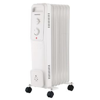 Radiateur bain d'huile Daewoo DOH-497M 1500 W Blanc