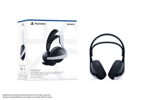 Casque micro sans fil Sony Pulse Elite Blanc pour PS5 PC et Mac + Sac Gris