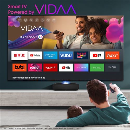 Comparer les prix : Vidéoprojecteur laser 4K Tri-chroma ultra-courte focale  Hisense 120L9G-A12 Laser TV