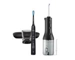 Philips Sonicare DiamondClean 9000 HX3866 - Ensemble de brosse à dent et irrigateur oral - sans fil - noir