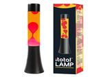 Lampe à poser Itotal Lave Base Noire Liquide Rouge et Jaune 25 W 30 cm