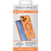 Coque renforcée en métal Forcecase MagSafe Orange pour iPhone 17 Pro Max