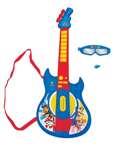 Lexibook Guitare Électronique Lumineuse avec lunettes et micro Pat’Patrouille