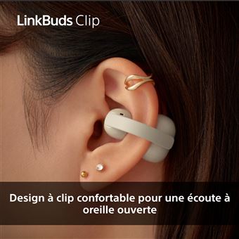 Ecouteurs ouverts sans fil Sony LinkBuds Clip WF-LC900 avec